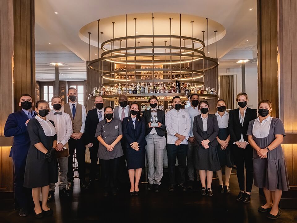 Personal de trabajo del Gran Hotel Inglés