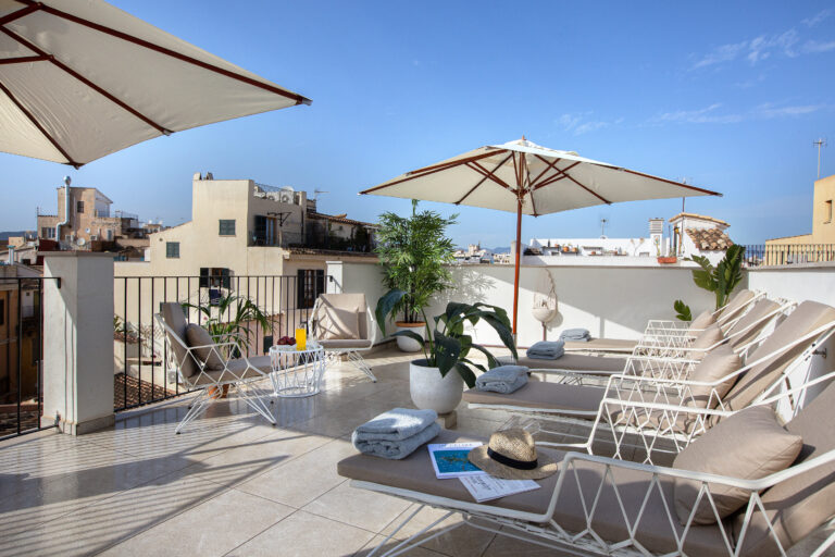 rooftop terrace of Posada terra santa